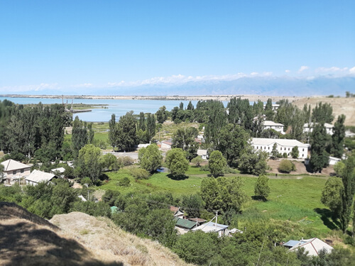 View of Lake Issyk-Kul